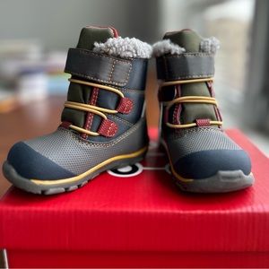 See Kai Run Toddler Boots Gilman WP/IN Gray/Blue Size 6